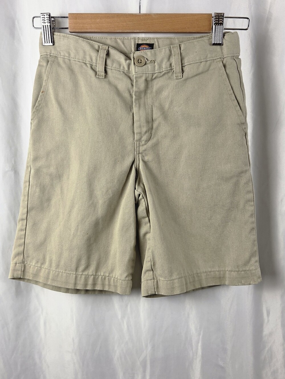 Dickies Uniform Khaki School Shorts Straight Fit Size 10